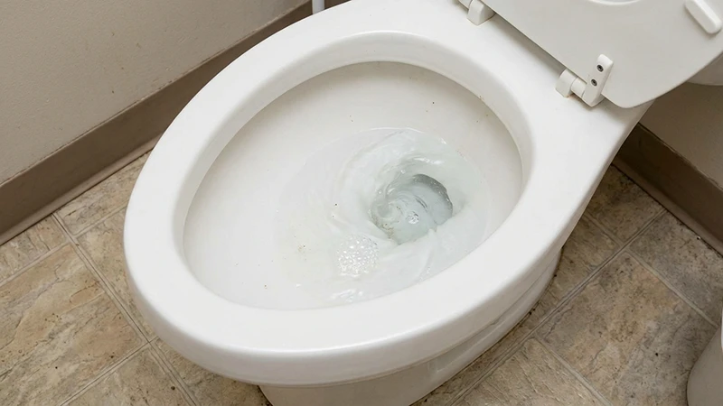 Toilet with weak flush